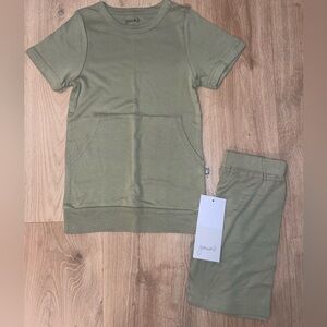 Green goumi organic short set